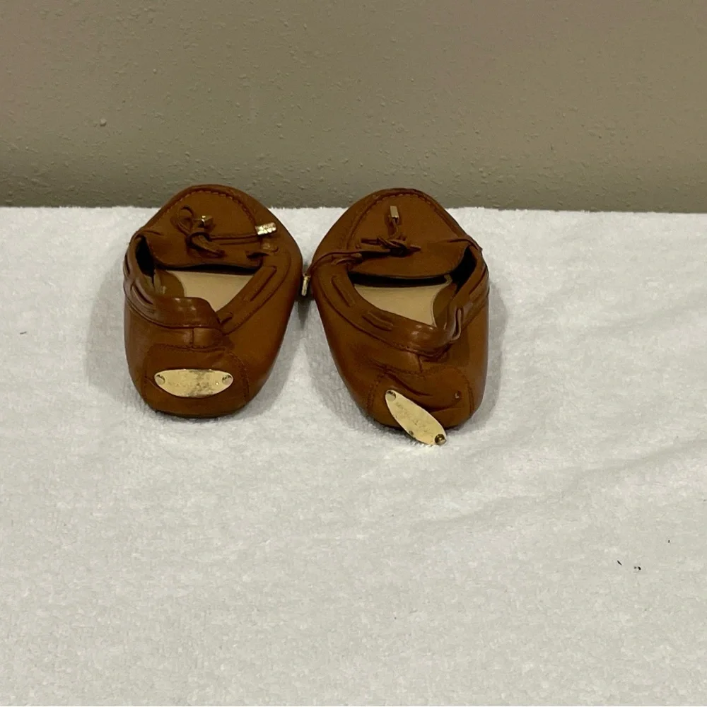 Michael Kors Genuine Leather Loafers In Camel Color Size‎ 7.5